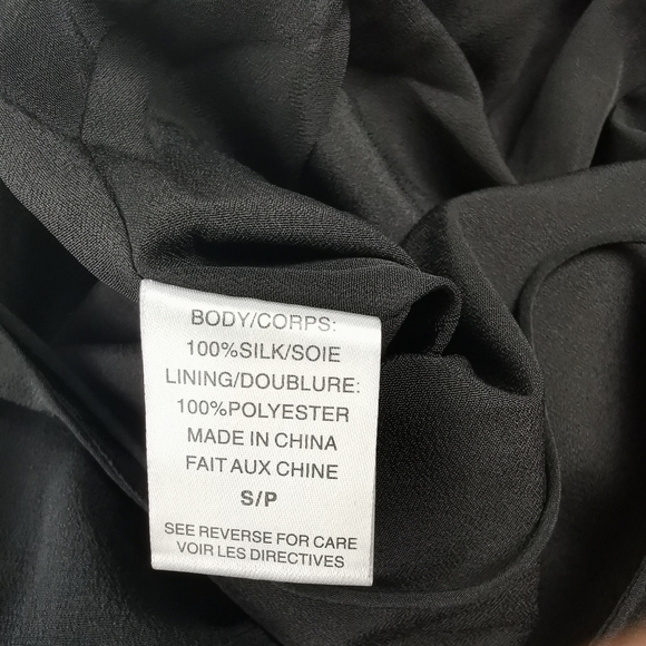 CAMI NYC The Fringe Dress Women Black Silk Midi Dress Small NWT Lined Sexy Party - Picture 6 of 10